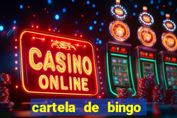 cartela de bingo cha de bebe